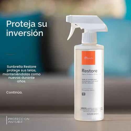 Vista 5 de Sunbrella Protector de tela Restore Spray repelente al agua 16 onzas