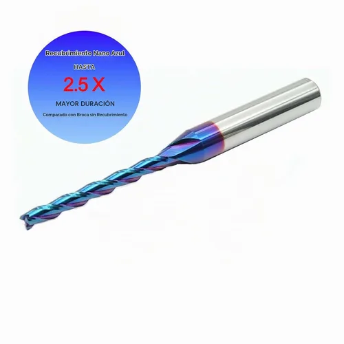 Vista 4 de Broca de enrutador CNC, 3 flautas de 1/8 de pulgada de diámetro de corte de 1/4 pulgadas, mango de 1/4 pulgadas, molino de extremo de carburo sólido