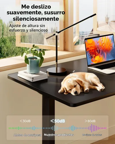 Vista 10 de SANODESK Escritorio Eléctrico de Pie de 40 x 24 pulgadas, Superficie de Una Pieza, Escritorio de Altura Ajustable con Controlador de 6 Botones Marco