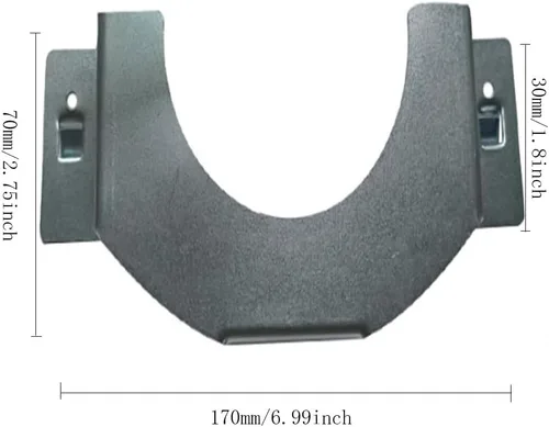 Vista 2 de Paquete de 2 herramientas para amoladora angular, soporte de montaje en pared, amoladoras, máquina de corte en rack (170 x 70 x 30)