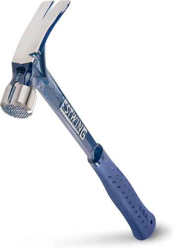 Vista 6 de Estwing Serie Ultra - Martillo de carpintero de mango corto de 15 oz con boca lisa y mango reductor de impactos - E6-15SR