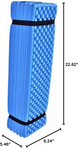 Vista 9 de Fydun Alfombrilla plegable de espuma para acampar, almohadilla impermeable para dormir al aire libre y uso en la playa