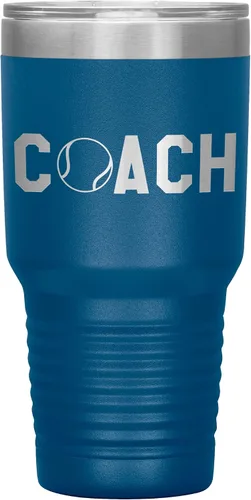 Vista 16 de Vaso de entrenador de tenis – Regalo de entrenador de tenis de 30 onzas con aislamiento de acero inoxidable grabado, color negro