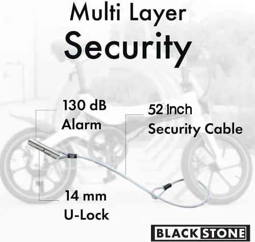Vista 3 de Crystal Vision - Alarma antirrobo de 130 db, resistente a la intemperie, para bicicleta, multiuso