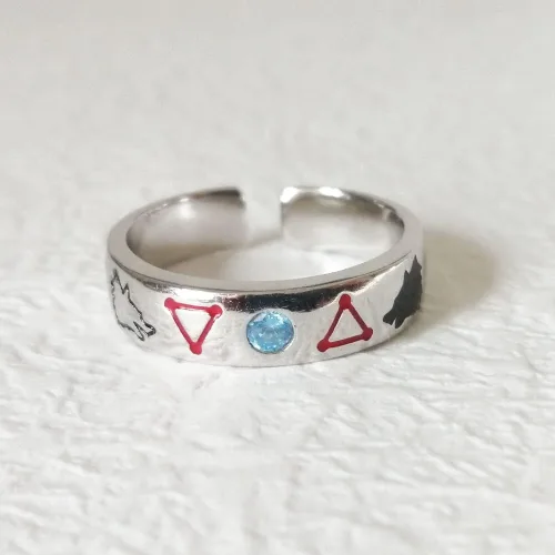 Vista 3 de Anillo de anime para hombres y mujeres, accesorio de joyería, Latón, Sin piedras preciosas