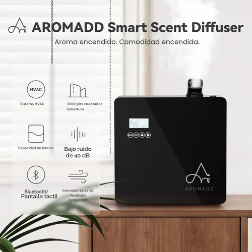 Vista 2 de 2025 Actualizado Máquina de Aroma Inteligente 3500 Pies Cuadrados - Sistema HVAC, Difusor de Aroma para Toda la Casa y Colección de Hoteles, Difusor