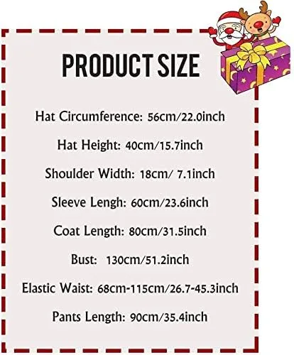 Vista 3 de Disfraz de Papá Noel para hombres adultos, disfraz de franela de lujo para fiesta de Navidad, cosplay, 5