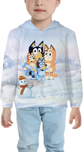 Vista 4 de Sudadera con capucha de dibujos animados para niños y niñas, ropa de moda, sudadera de disfraz para niños