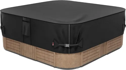 Vista 7 de iBirdie Cubierta impermeable para bañera de hidromasaje, 134 x 97 pulgadas, para 8 x 11 pies, 132 x 96, 133 x 93, 130 x 94, protectores