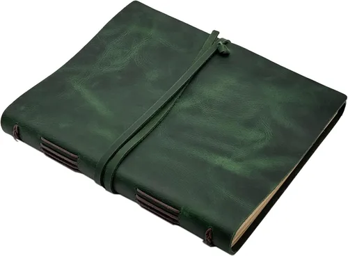 Vista 18 de Cuaderno de diario marrón – El mejor diario de cuero genuino fresco para escritores, tamaño A5, 6.2 x 8.5 pulgadas, bloc de notas para hombres