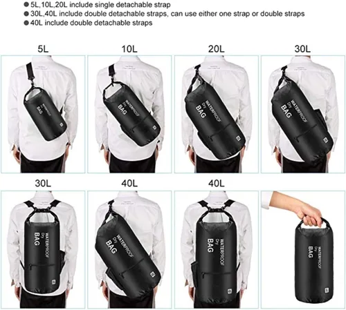 Vista 4 de Altatac - Mochila impermeable flotante con 2 bolsillos exteriores con cremallera