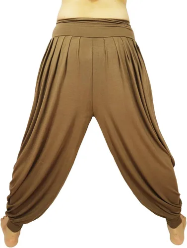 Vista 6 de Lovely Creations Pantalones holgados con cintura elástica y harem Aladdin para mujer