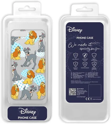 Vista 2 de ERT GROUP Funda para iPhone 7 Plus/8 Plus, original y oficial, diseño de Disney Lady and The Tramp 004 adaptado de manera óptima a