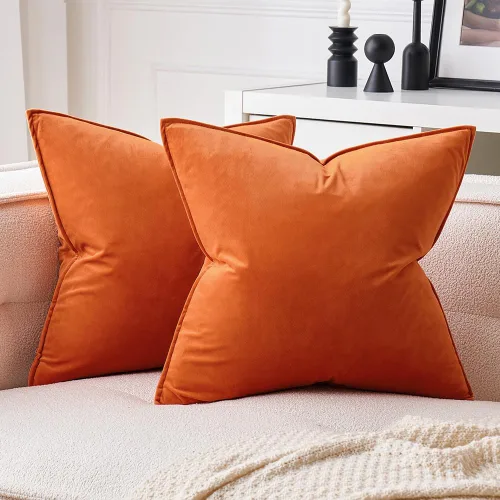 Vista 33 de MIULEE Paquete de 2 fundas de cojín decorativas de terciopelo suave, cuadradas, unicolor, para sofá, dormitorio, automóvil, 16 x 16 pulgadas