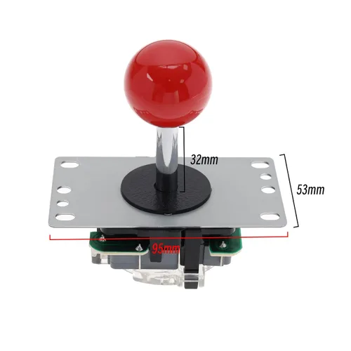 Vista 4 de Create idea 2Pcs 5 Pin 8 Way Arcade Joystick Replacement Fighters Joystick Fit for Arcade Game Machines Ball Top Handle Controllers Accessories