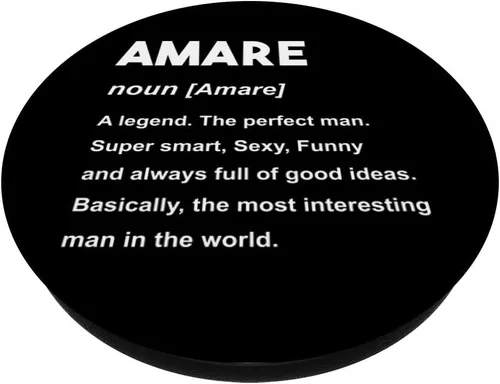 Vista 2 de Amare Name Shirt Amare PopSockets PopGrip: Agarre intercambiable para teléfonos y tabletas