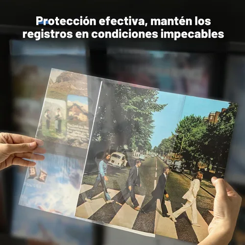 Vista 3 de Cubiertas de álbum de vinilo: Fundas protectoras de disco de vinilo LP de 12 pulgadas Fundas exteriores de discos transparentes y duraderas de 3