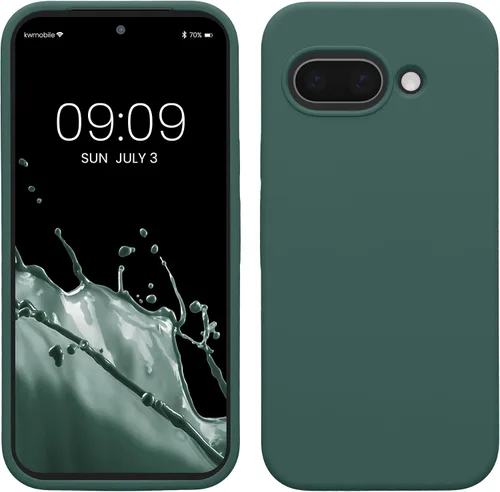 Vista 181 de kwmobile Funda Compatible con Google Pixel 6 Pro - Funda de Teléfono de Silicona TPU con Acabado Suave - Azul Caribe
