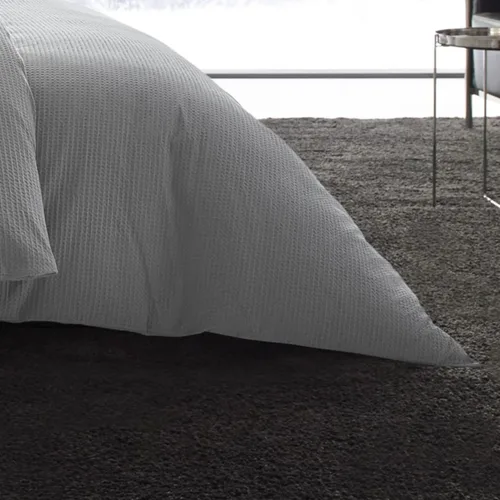 Vista 3 de Vera Wang - Juego de funda de edredón tamaño Queen, juego de ropa de cama de algodón suave con fundas a juego, cierre de botón, elementos esenciales