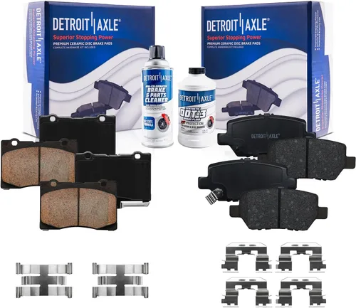 Vista 39 de Detroit Axle - Pastillas de Freno Delantero para Nissan Altima Maxima Sentra 350Z Cube Juke Versa INFINITI G35 I30 I35 Suzuki SX4 Crossover