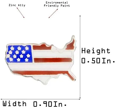 Vista 2 de Flairs New York - Broche de solapa esmaltado hecho a mano, United States