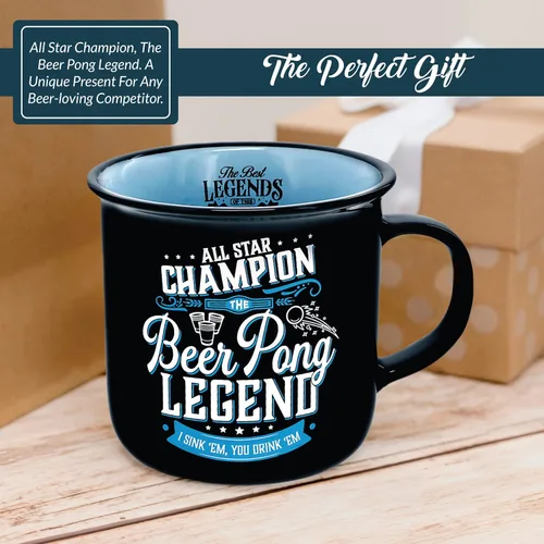 Vista 5 de Pavilion Gift Company - Taza de cerámica de 13 onzas, taza de café de doble cara, taza de café para pesca, golf, caza, juego, pickleball, cerveza