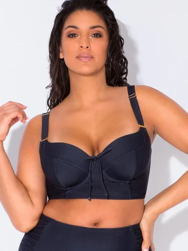 Vista 3 de Smart & Sexy - Top de bikini extra grande con varillas largas forradas para mujer
