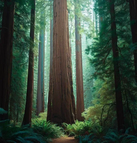 Vista 3 de Sequoia sempervirens (Redwood, California Redwood, Coast Redwood) Semillas de árboles, icónica y majestuosa hoja perenne, semillas de MySeeds.Co