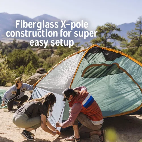 Vista 5 de Kelty Tallboy - Tienda de campaña familiar para automóvil, refugio independiente para 4 o 6 personas, gran capacidad, saco de cosas incluido. 2022