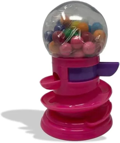 Vista 6 de Waloo Banco deportivo en espiral de chicles Dispensador clásico de caramelos de 6.5 pulgadas Bolas de chicle incluidas Toma centavos, níquel