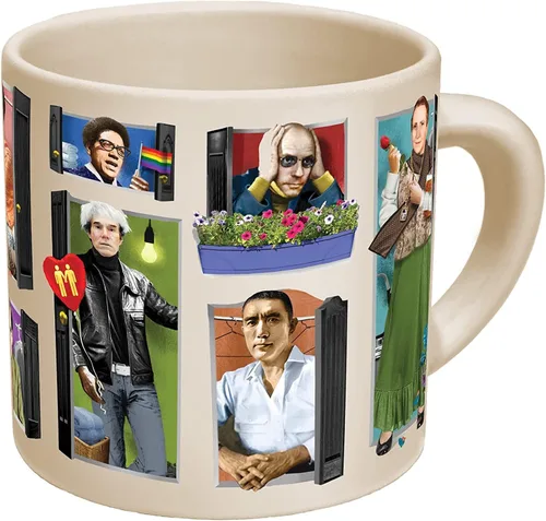 Vista 3 de Taza que cambia de calor Great Gays – Añade café y famosos gays de la historia salen del armario