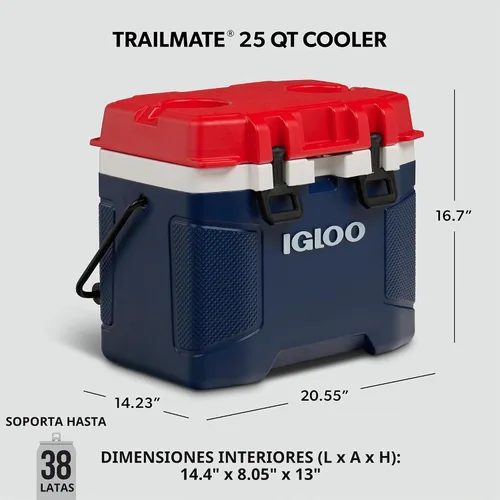 Vista 2 de Igloo Trailmate Cooler Cofre de hielo con carcasa dura aislada