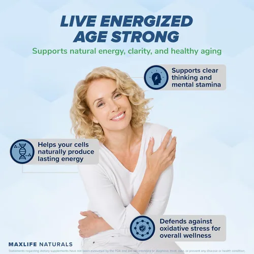Vista 6 de MaxLife Naturals Suplemento liposomal NAD+ de 1500 mg con trans-resveratrol - 120 cápsulas NAD+ suplemento de resveratrol para hombres y mujeres