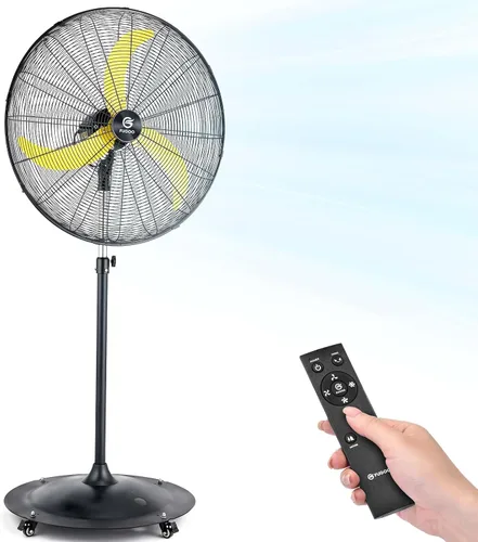 Vista 10 de FUGOO Ventilador de pedestal al aire libre para patios BLDC Motor Potente