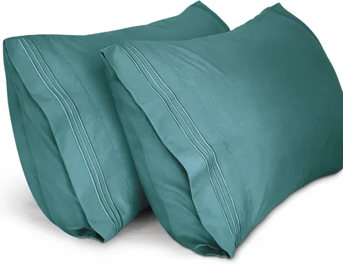 Vista 20 de Lirex Fundas de almohada (paquete de 2), fundas de almohada de microfibra cepillada suave de 1800 hilos, lavables a máquina, sin arrugas, Beige
