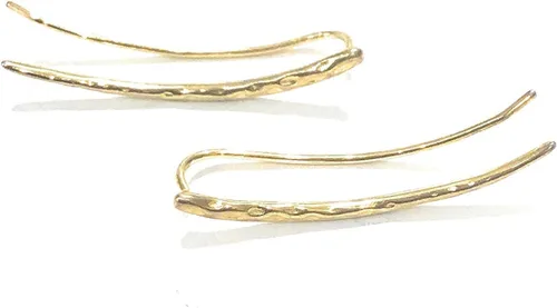 Vista 5 de Pendientes trepadores largos con relleno de oro para escaladores