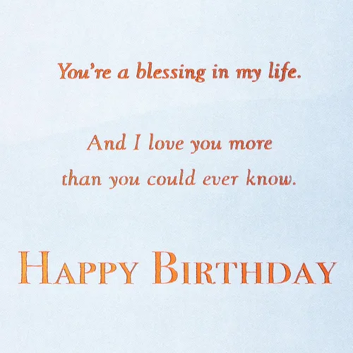 Vista 4 de American Greetings Tarjeta de cumpleaños religiosa para hijo (Bendición en mi vida)