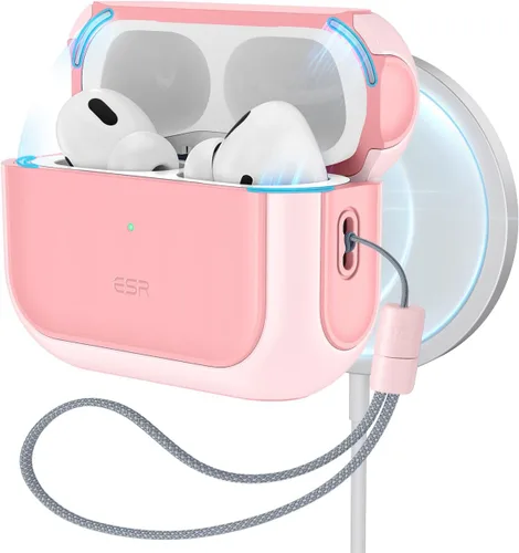 Vista 17 de ESR Funda para AirPods Pro 2, compatible con Funda de Airpods Pro de 2ª/1ª generación (2023/2022/2019), compatible con MagSafe, cubierta