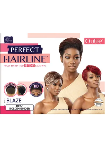 Vista 2 de Outre Perfect Hairline - Peluca de encaje frontal HD 13x4 BLAZE (613)