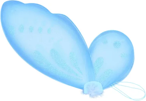 Vista 5 de renvena Conjunto de alas de princesa de ángel de hadas o alas de mariposa para niñas, disfraz de Halloween, fiesta de cumpleaños