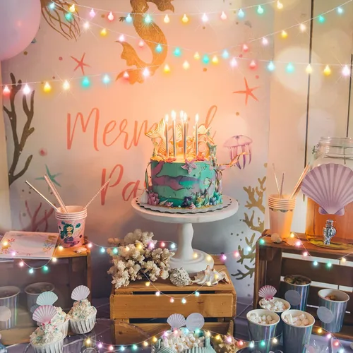 Vista 8 de Suddus Cadena de Luces de Globo para Dormitorio, 100 Luces de Hada Alimentadas por Batería LED, Luces de Cadena de Interior para Aula, Patio