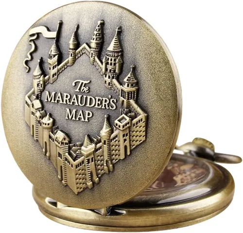 Vista 9 de Reloj de bolsillo de cuarzo para hombre, ojos verdes, forma de caja redonda, collar de bolsillo