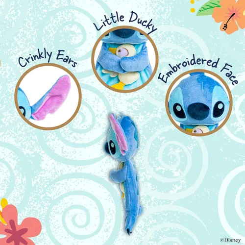 Vista 3 de Manta de acurrucarse de Lilo y Stitch de Disney, de Kids Preferred, Azul