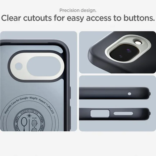 Vista 5 de Spigen para Pixel 9a, Funda Nano Pop MagFit (2025) [Compatible con accesorios MagSafe] - Negro y sésamo (2025)