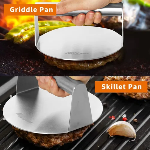 Vista 10 de ALLTOP Smash - Prensa para hamburguesas, acero inoxidable, 5.5 pulgadas