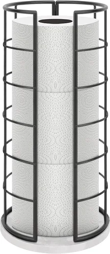 Vista 16 de NearMoon soporte organizador de papel higiénico, soporte independiente para 3 rollos de almacenamiento de tisú, accesorio de baño de metal, soporte