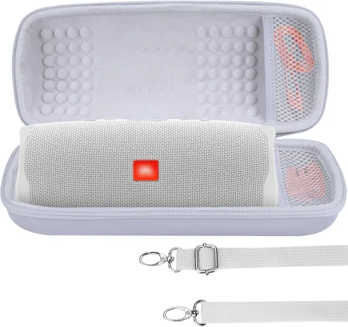 Vista 20 de Carcasa Rígida Lebakort Compatible con Altavoz JBL Charge 5 Charge 4 Impermeable (Carcasa Negra)
