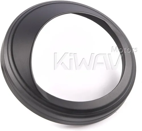 Vista 5 de KiWAV Cubierta montada en tanque de 5 pulgadas, bisel de aluminio negro compatible con Harley-Davidson