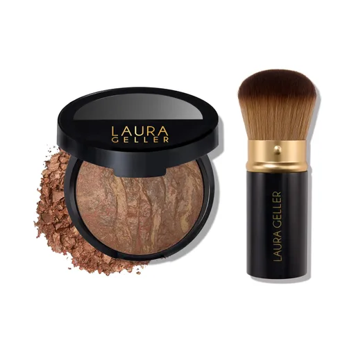 Vista 15 de Laura Geller New York Baked Balance-n-Brighten - Base con corrector y brocha Kabuki, porcelana
