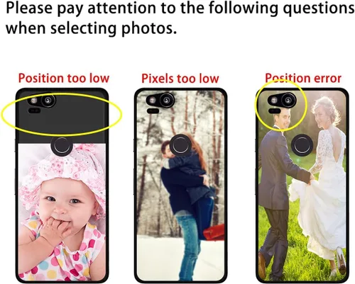 Vista 7 de Funda de teléfono personalizada para Google Pixel 6A, collages de múltiples imágenes, funda personalizada con texto fotográfico, funda protectora a